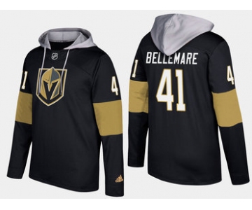 Adidas Vegas Golden Knights 41 Pierre Edouard Bellemare Name And Number Black Hoodie