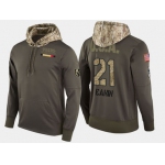 Nike Vegas Golden Knights 21 Cody Eakin Olive Salute To Service Pullover Hoodie