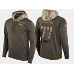Nike Vegas Golden Knights 77 Brad Hunt Olive Salute To Service Pullover Hoodie