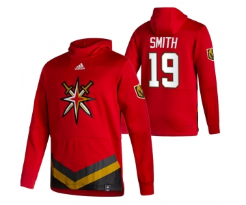 Vegas Golden Knights #19 Reilly Smith Adidas Reverse Retro Pullover Hoodie Red