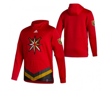 Vegas Golden Knights Blank Adidas Reverse Retro Pullover Hoodie Red