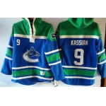 Old Time Hockey Vancouver Canucks #9 Zack Kassian Blue Hoodie