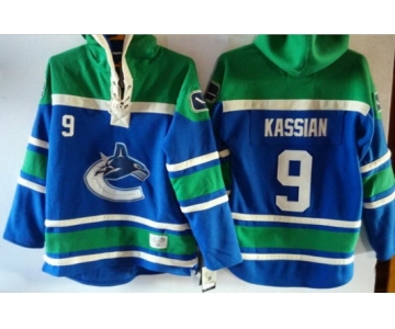 Old Time Hockey Vancouver Canucks #9 Zack Kassian Blue Hoodie