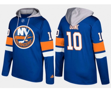 Adidas New York Islanders 10 Alan Quine Name And Number Blue Hoodie