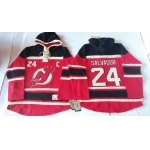 Old Time Hockey New Jersey Devils #24 Bryce Salvador Red With Black Hoodie