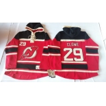 Old Time Hockey New Jersey Devils #29 Ryane Clowe Red With Black Hoodie