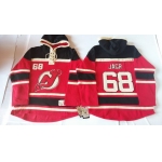 Old Time Hockey New Jersey Devils #68 Jaromir Jagr Red With Black Hoodie