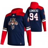 Florida Panthers #94 Ryan Lomberg Adidas Reverse Retro Pullover Hoodie Navy