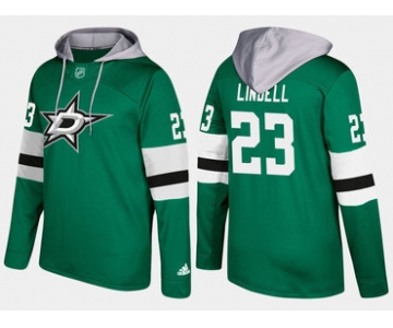 Adidas Dallas Stars 23 Esa Lindell Name And Number Green Hoodie