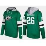 Adidas Dallas Stars 26 Jere Lehtinen Retired Green Name And Number Hoodie