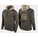 Nike Dallas Stars 46 Gemel Smith Olive Salute To Service Pullover Hoodie