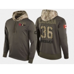 Nike Calgary Flames 36 Troy Brouwer Olive Salute To Service Pullover Hoodie