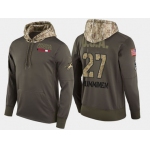 Nike Arizona Coyotes 27 Teppo Numminen Retired Olive Salute To Service Pullover Hoodie
