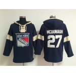 2014 Old Time Hockey New York Rangers #27 Ryan Mcdonagh Navy Blue Hoodie