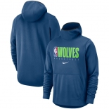 Minnesota Timberwolves Nike Spotlight Practice Performance Pullover Hoodie Blue