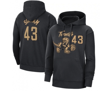 Men's Toronto Raptors #43 Pascal Siakam Black Pullover Hoodie