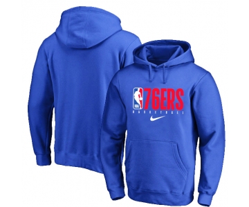 Philadelphia 76ers Nike Spotlight Practice Performance Pullover Hoodie Royal