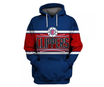 Clippers Blue All Stitched Hooded Sweatshirt