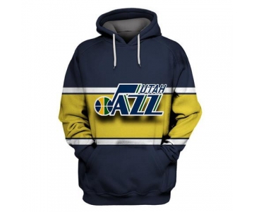 Jazz Navy All Stitched Hooded Sweatshirt