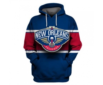 Pelicans Navy All Stitched Hooded Sweatshirt