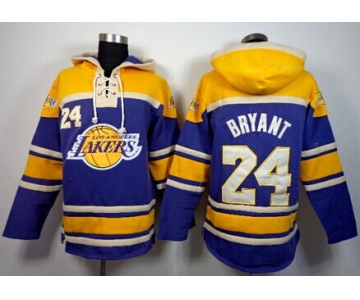 Los Angeles Lakers #24 Kobe Bryant Purple Hoodie