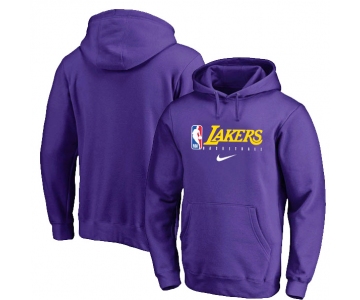 Los Angeles Lakers Nike Spotlight Practice Performance Pullover Hoodie Purple