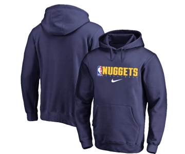 Denver Nuggets Nike Spotlight Practice Performance Pullover Hoodie Navy