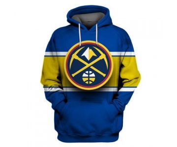 Nuggets Blue All Stitched Hooded Sweatshirt