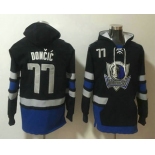 Men's Dallas Mavericks #77 Luka Doncic NEW Navy Blue Pocket Stitched NBA Pullover Hoodie