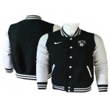 Men's Brooklyn Nets Black Stitched NBA Jacket