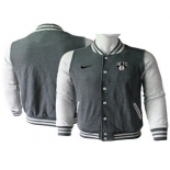 Men's Brooklyn Nets Gray Stitched NBA Jacket