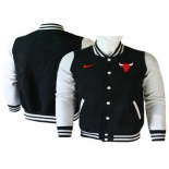 Men's Chicago Bulls Black Stitched NBA Jacket