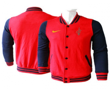 Men's Cleveland Cavaliers Red Stitched NBA Jacket