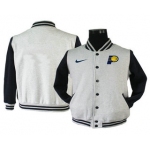 Men's Detroit Pistons Gray Stitched NBA Jacket