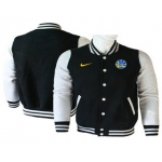 Men's Golden State Warriors Black Stitched NBA Jacket