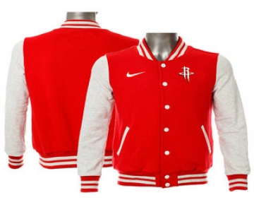 Men's Houston Rockets Nike Red Stitched NBA Jacket