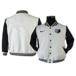 Men's Memphis Grizzlies Gray Stitched NBA Jacket