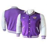 Men's Phoenix Suns Purple Stitched NBA Jacket