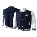 Men's Washington Wizards Navy Blue Stitched NBA Jacket