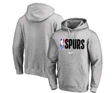 San Antonio Spurs Nike Spotlight Practice Performance Pullover Hoodie Silver