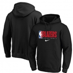 Portland Trail Blazers Nike Spotlight Practice Performance Pullover Hoodie Black