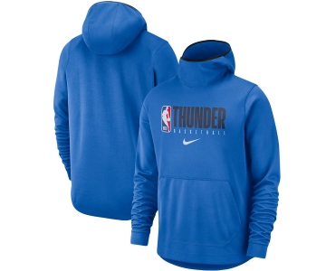 Oklahoma City Thunder Nike Spotlight Practice Performance Pullover Hoodie Blue