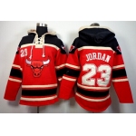 Chicago Bulls #23 Michael Jordan Red Hoodie