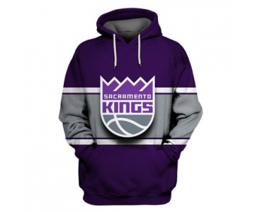 Sacramento Kings Purple All Stitched Hooded Sweatshirt