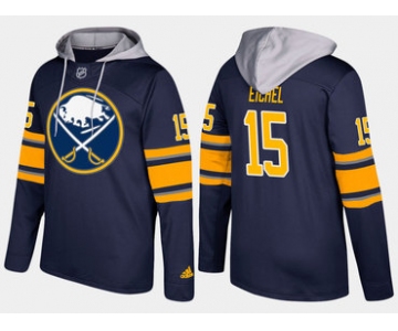 Adidas Buffalo Sabres 15 Jack Eichel Name And Number Blue Hoodie