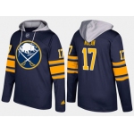 Adidas Buffalo Sabres 17 Jordan Nolan Name And Number Blue Hoodie