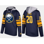 Adidas Buffalo Sabres 20 Scott Wilson Name And Number Blue Hoodie