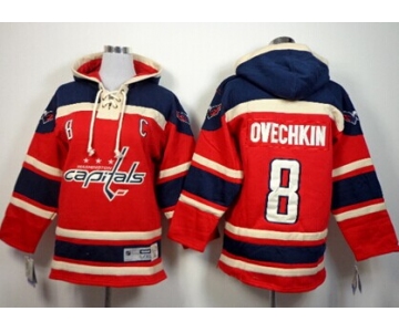 Old Time Hockey Washington Capitals #8 Alex Ovechkin Red Kids Hoodie