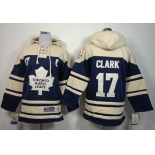 Old Time Hockey Toronto Maple Leafs #17 Wendel Clark Navy Blue Kids Hoodie