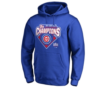 Chicago Cubs Royal 2016 World Series Champions Men's Pullover Hoodie3